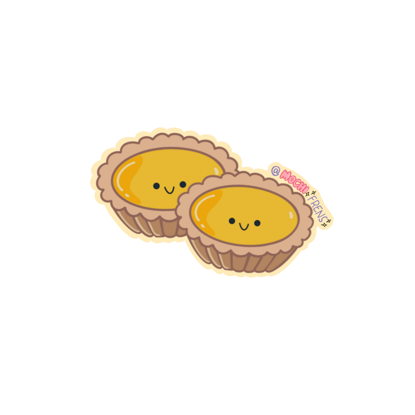 Dan Tat Egg Tart Double Pair Dim Sum Sticker