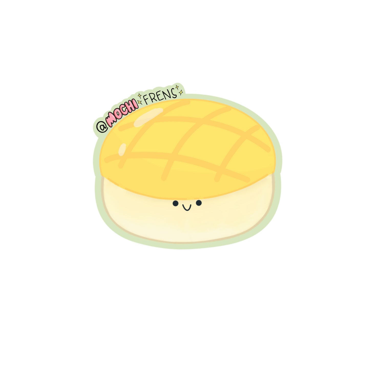 Bolo Bao Pineapple Custard Bun Dim Sum Sticker