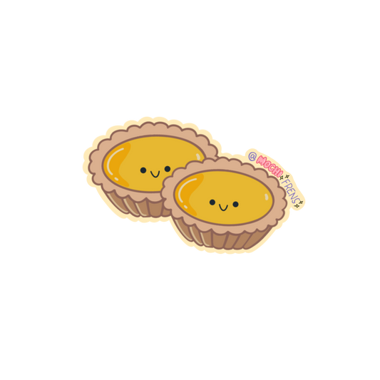 Dan Tat Egg Tart Double Pair Dim Sum Sticker