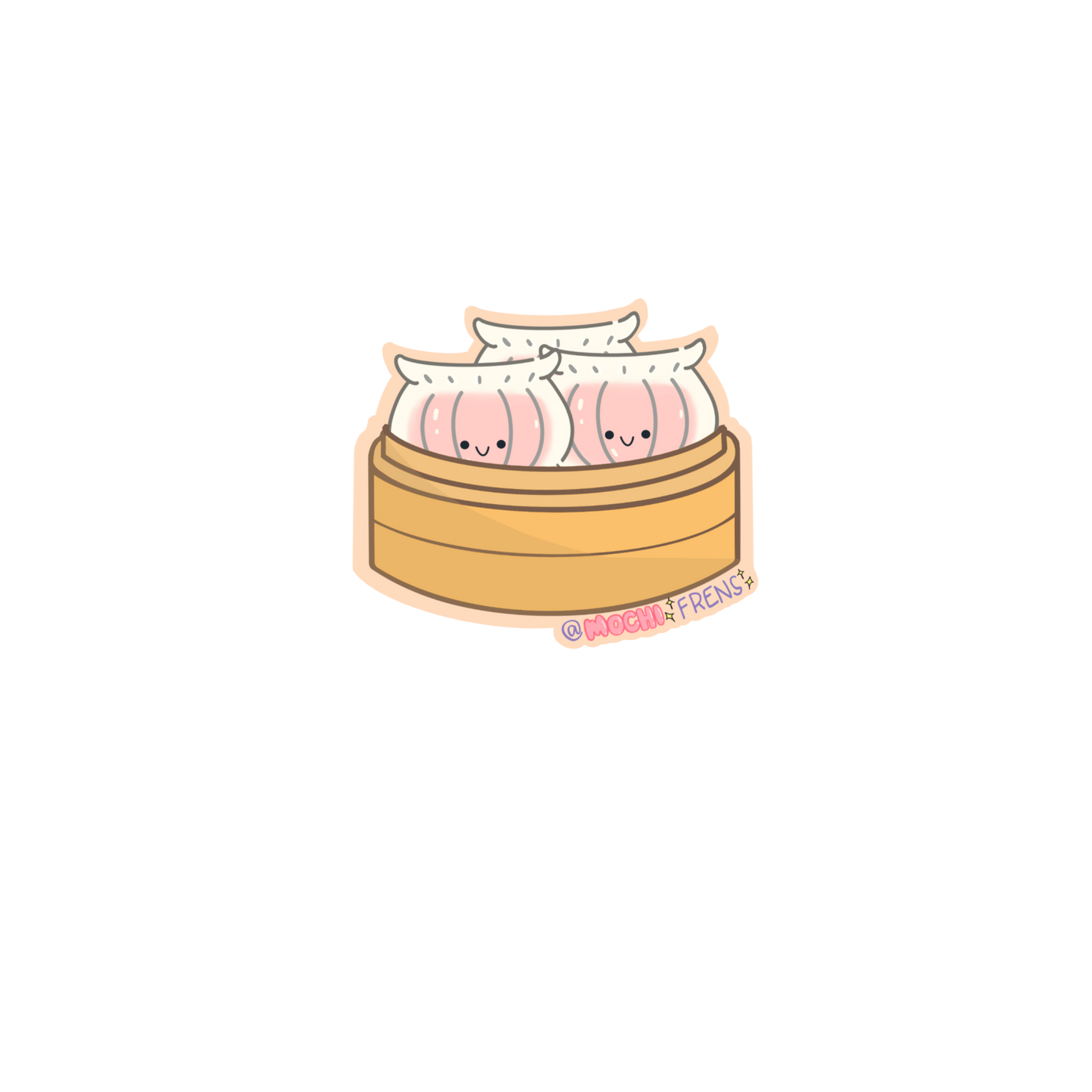 Har Gow Shrimp Dumpling Basket Dim Sum Sticker