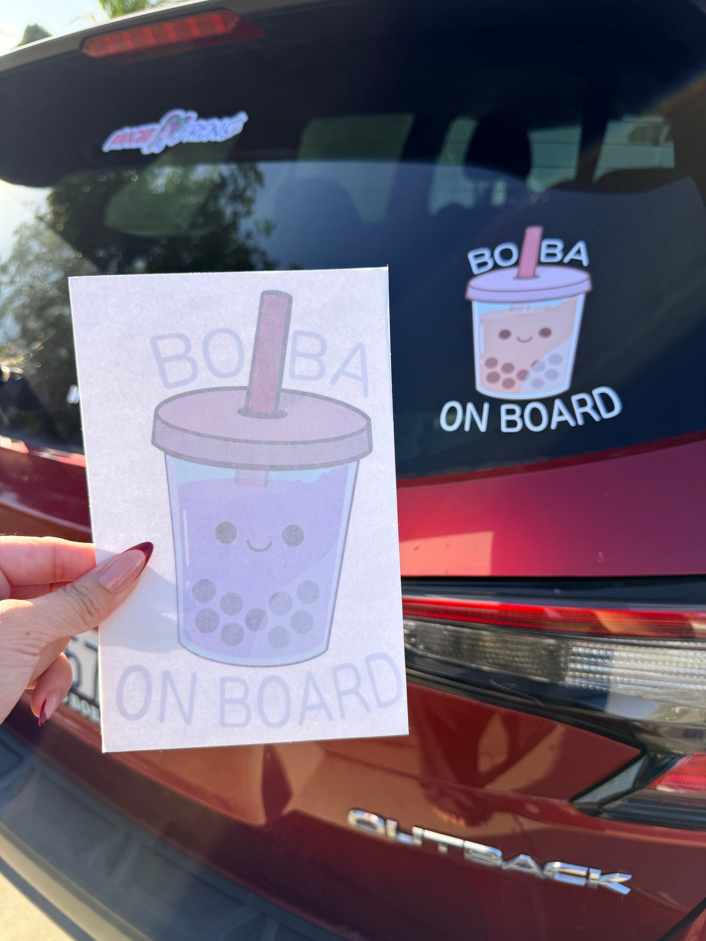 "Boba on Board" Car Decal Sticker
