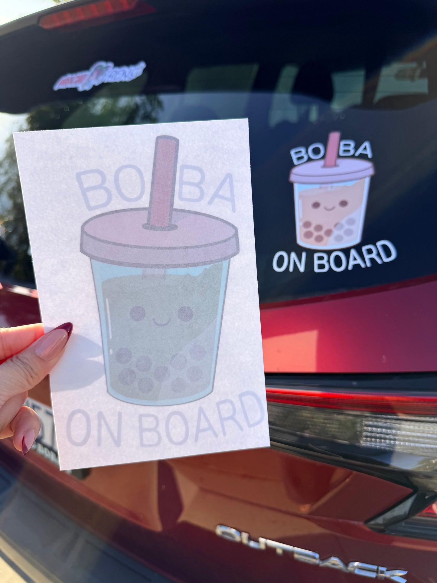 "Boba on Board" Car Decal Sticker